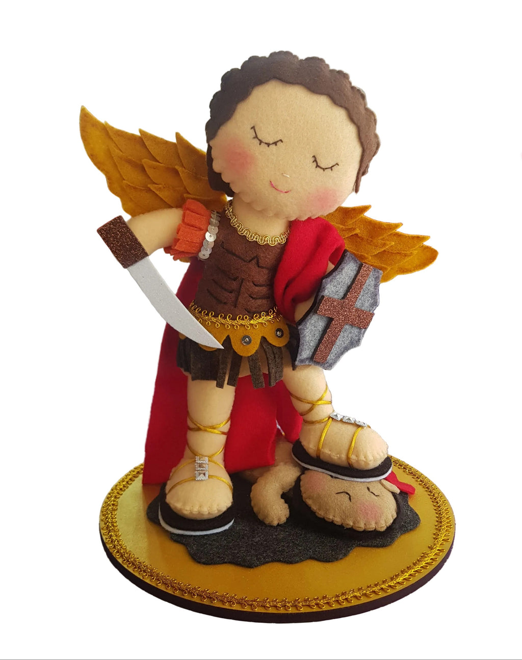 Arcángel San Miguel (Versión Pamelency) – Paño Lency, Repujado en Aluminio | Molde Digital