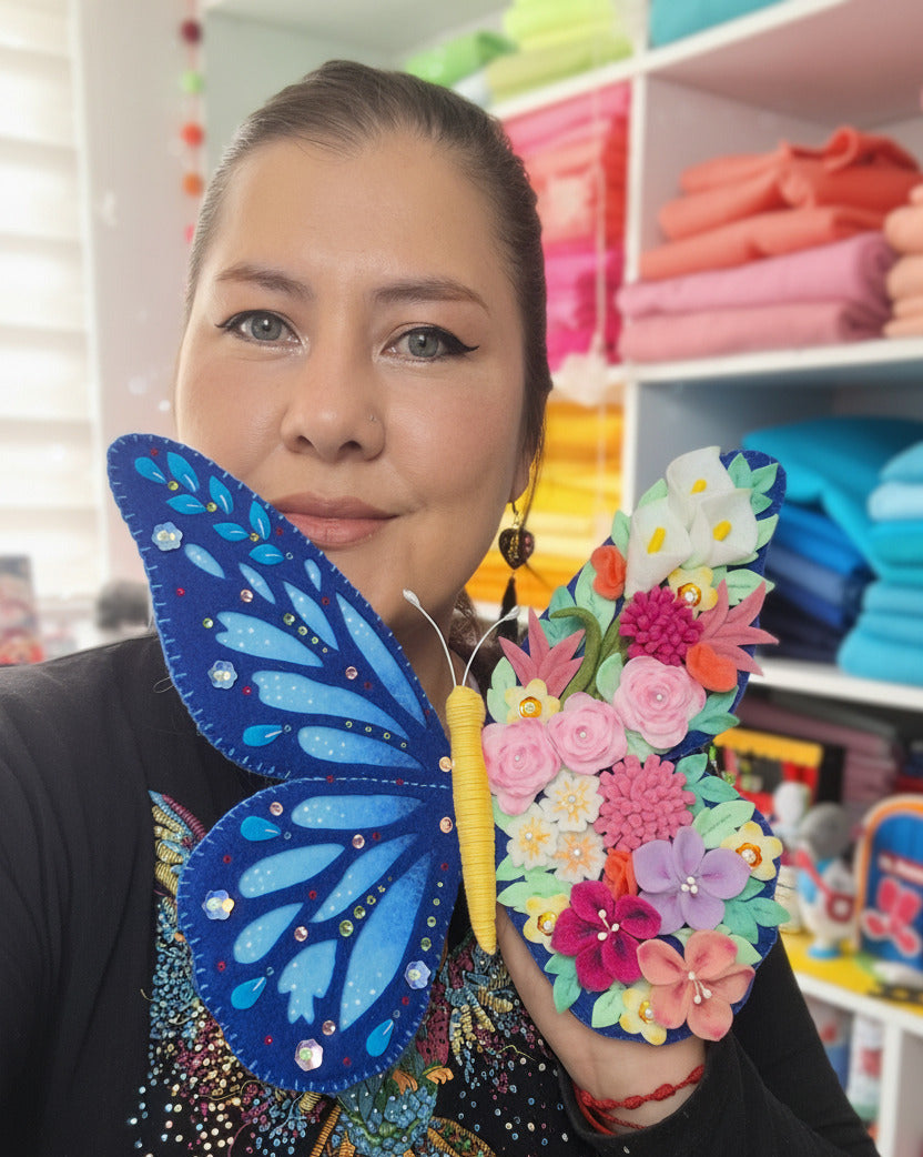 Mariposa Decorativa – Molde Digital Paño Lency y Fieltro