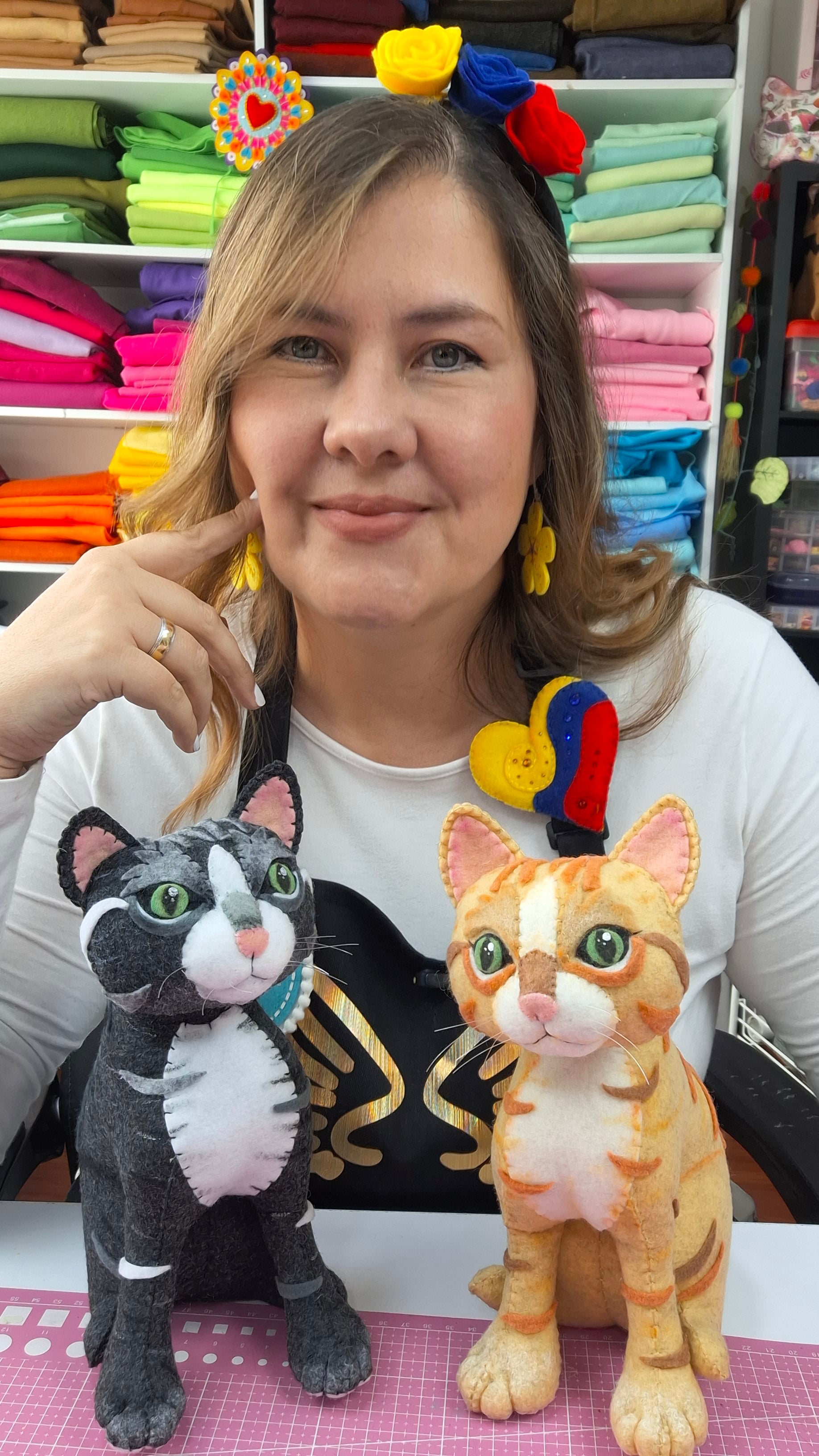 Gatitos Versión Pamelency – Paño Lency/Fieltro | Moldes Digitales