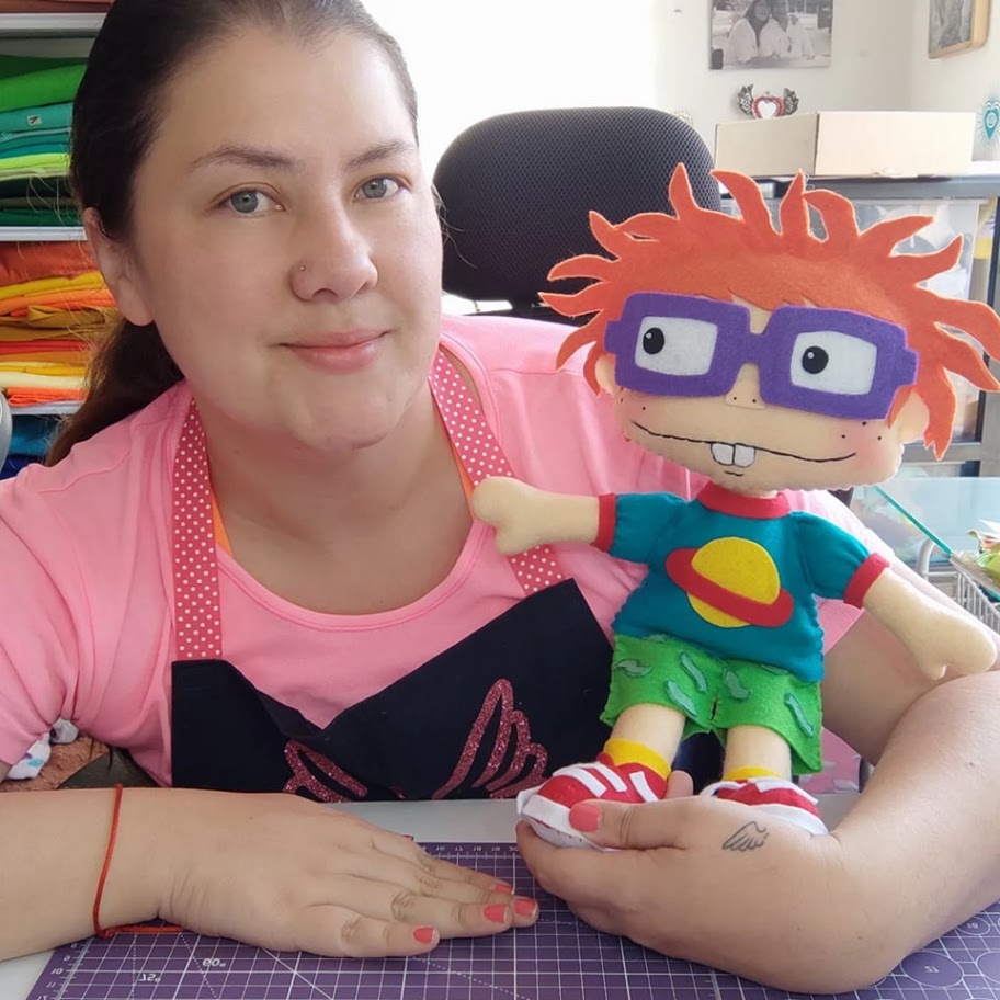 Carlitos de Rugrats – Molde Digital en Paño Lency / Fieltro