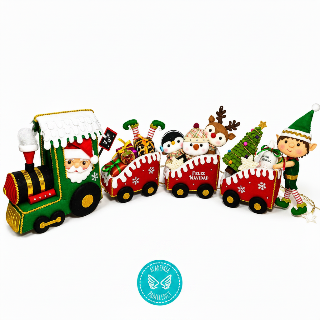 Tren Navideño Pamelency – Arte Lency | Molde Digital