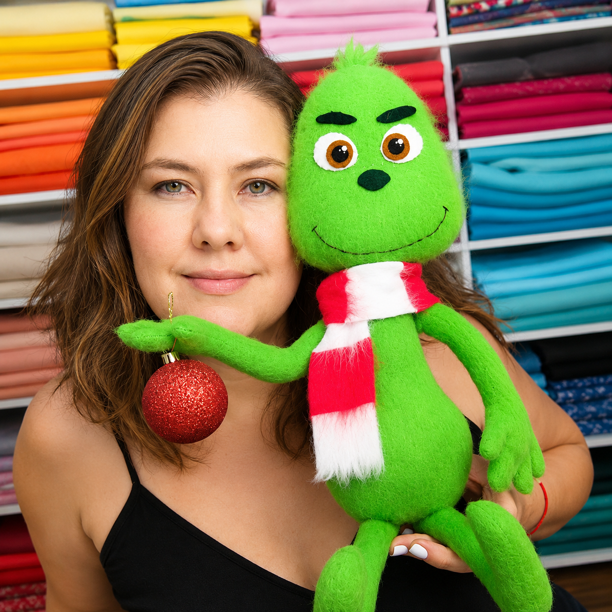Grinch Peludito – Arte Lency | Molde Digital