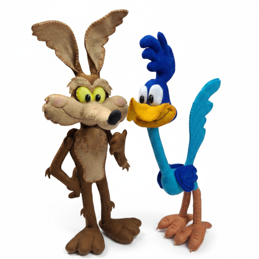 El Coyote y el Correcaminos – Paño Lency/Fieltro | Molde Digital